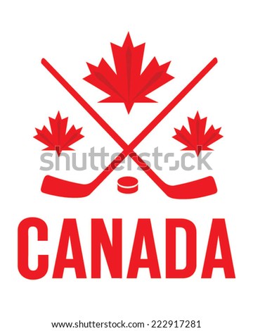 Vector Team Canada Hockey Emblem 