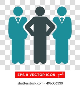Vector Team EPS vector pictograph. Illustration style is flat iconic bicolor soft blue symbol on a transparent background.
