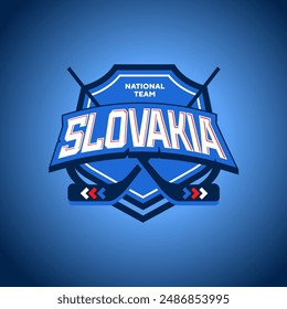 Vector Team Slovakia Hockey Emblem