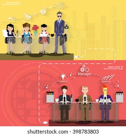 Vector Team work Business brainstorming