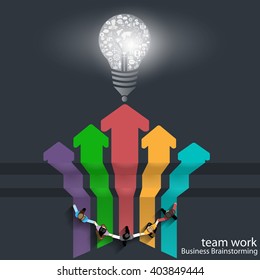 Vector Team work Business brainstorming