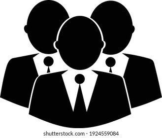 El equipo de vectores trabaja con diferentes íconos masculinos y femeninos en un estilo moderno y plano. Colección de imágenes de cabezas y caras de personas.