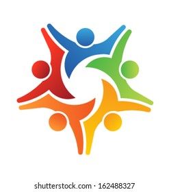 Vector Teamwork Achieve 5