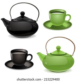 Vector Teapot and Cup