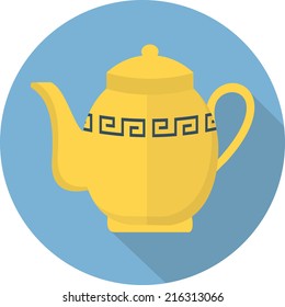 Vector teapot icon 