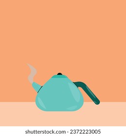 vector teapot.
kitchen utensils idea concept