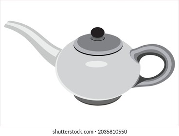 Vector Teapot vintage nice asian