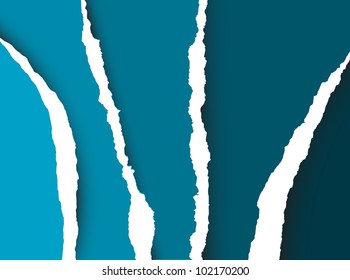 Vector Tear paper - abstract background (blue)