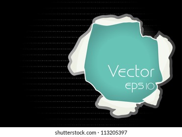 vector tear paper for your text, eps10