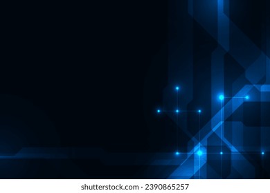 Vector tech abstract technology. Futuristic digital hi-tech background design.