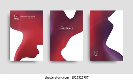 Vector tech brochure. Vector technology backgrounds. Kit of futuristic  template.