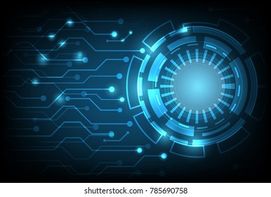 Vector tech circle and technology digital business using as background and wallpaper.