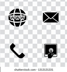 Vector Technical Customer Center And Service Support Icons Set - Communication Icons. Helpline Or Hotline Assistant