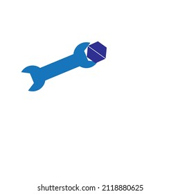 Vector technical logo or flat logo
