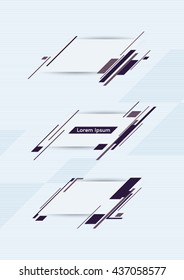 Vector techno lines elements of design