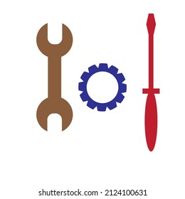 Vector technological logo or technical logo or illustration