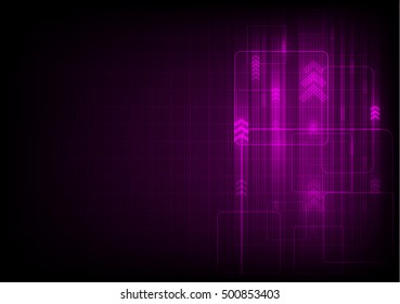 vector technology arrow speed, electronic background Illustration
