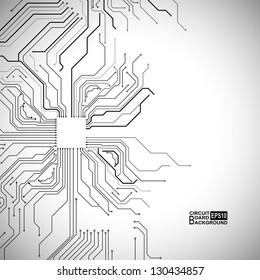 Vector technology background with elements of a circuit board