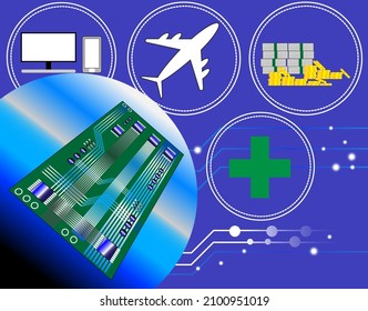 vector technology background image. life technology network. boundless communication.