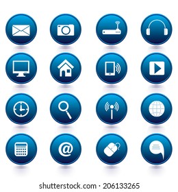 Vector - Technology business icons set 