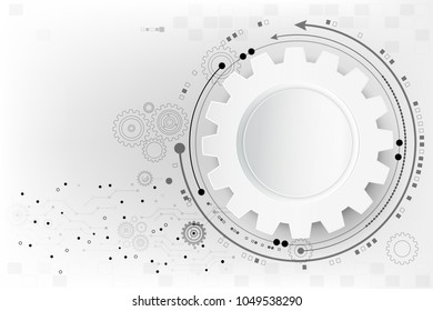 Vector technology communication for business background concept