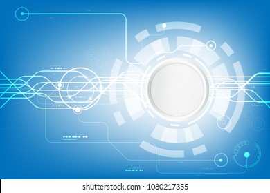 Vector technology communication for business background concept 