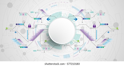 Vector technology concept.
