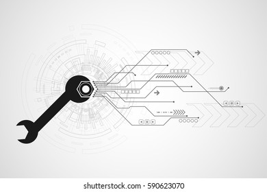 Vector technology concept.