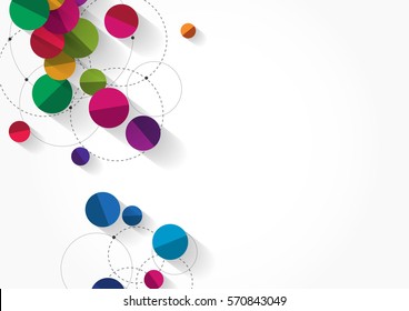 Vector technology concept. Connected Lines and dots. Network sign