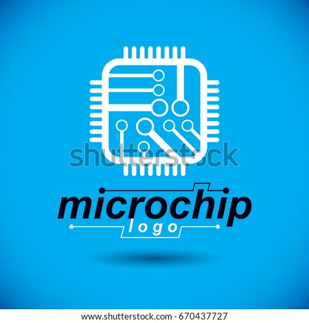 Similar – Image, Stock Photo Integrated semiconductor microchip microprocessor