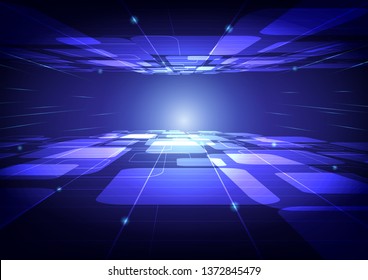 Vector technology digital speed concept abstract background.