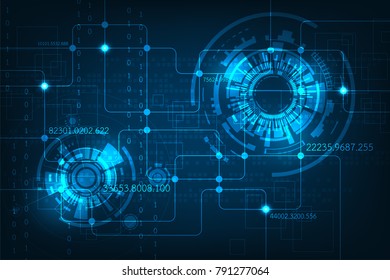 Vector technology in electronic circuit concept.