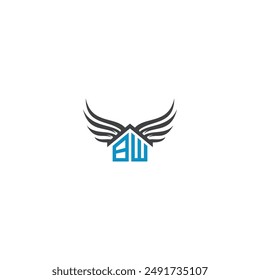 vector technology home design logo