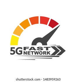 Vector technology icon network sign 5G. Fast Network Internet 5G concept. Illustration 5g internet. EPS 10.