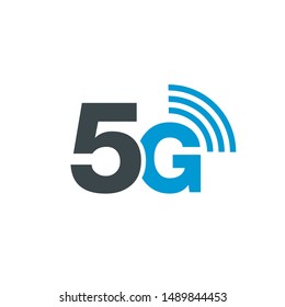 Vector technology icon network sign 5G. internet symbol style.