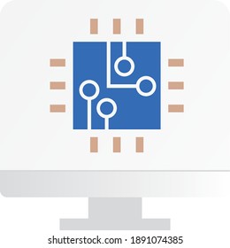 Vector technology icon. Network, tech, communication symbol.