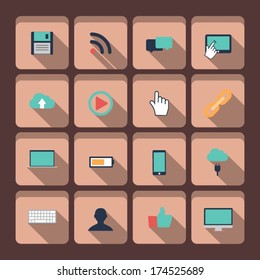 vector technology icons