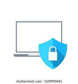 vector technology illustration communication data security flat