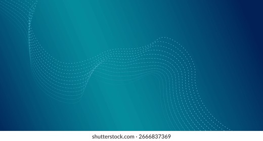 Tecnologia de vetor Internet velocidade de rede conexão azul verde fundo, informações cibernano, comunicação abstrata, inovação futuro dados tecnológicos, Ai grandes linhas de dados pontos, vetor 3d tipo3