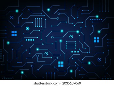 revista de volante de anuncios de tarjetas de circuitos de red de tecnología vectorial 
