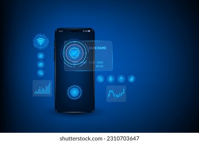 Vector technology online payment and e wallet concept. Online banking app. Payment by credit card.