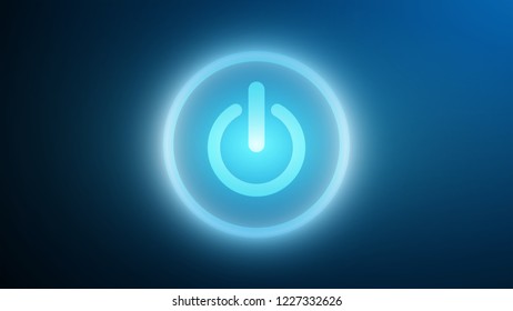 icono de potencia de tecnología vectorial en segundo plano del ciberespacio. Antecedentes de la ciencia y la tecnología gráficos