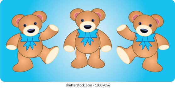 Vector Teddy Bear Baby Boy Stock Vector (Royalty Free) 18887056 ...