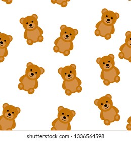 vector teddy bear pattern background