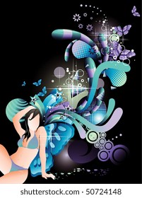 vector teen illustration