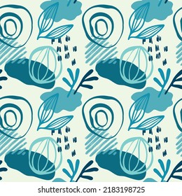 vector teenage seamless neon pattern naive simple style for textile design