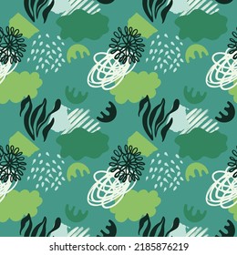 vector teenage seamless neon pattern naive simple style for textile design