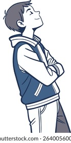 vector teenager boy art free download
