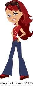 Vector Teenager girl - more in this series