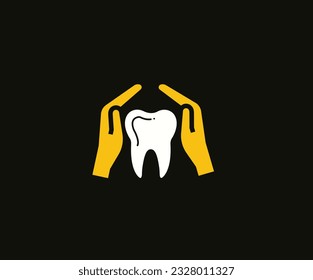 
diseño de logotipo de cuidado de dientes vectoriales